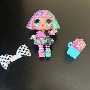 LOL Surprise Bling Series “Pranksta” doll with accessories.